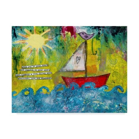 Jennifer Mccully 'Sail Towards' Canvas Art,24x32